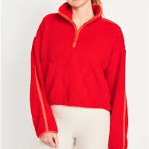 Old Navy Red 1/4 zip